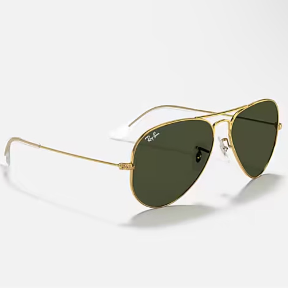 Ray-Ban Gold Aviator Sunglasses classic.Size L. New , no box - Picture 2 of 12